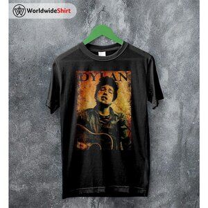 Bob Dylan Young 90s Vintage Folk Rock Music Graphic Fan Art T-Shirt